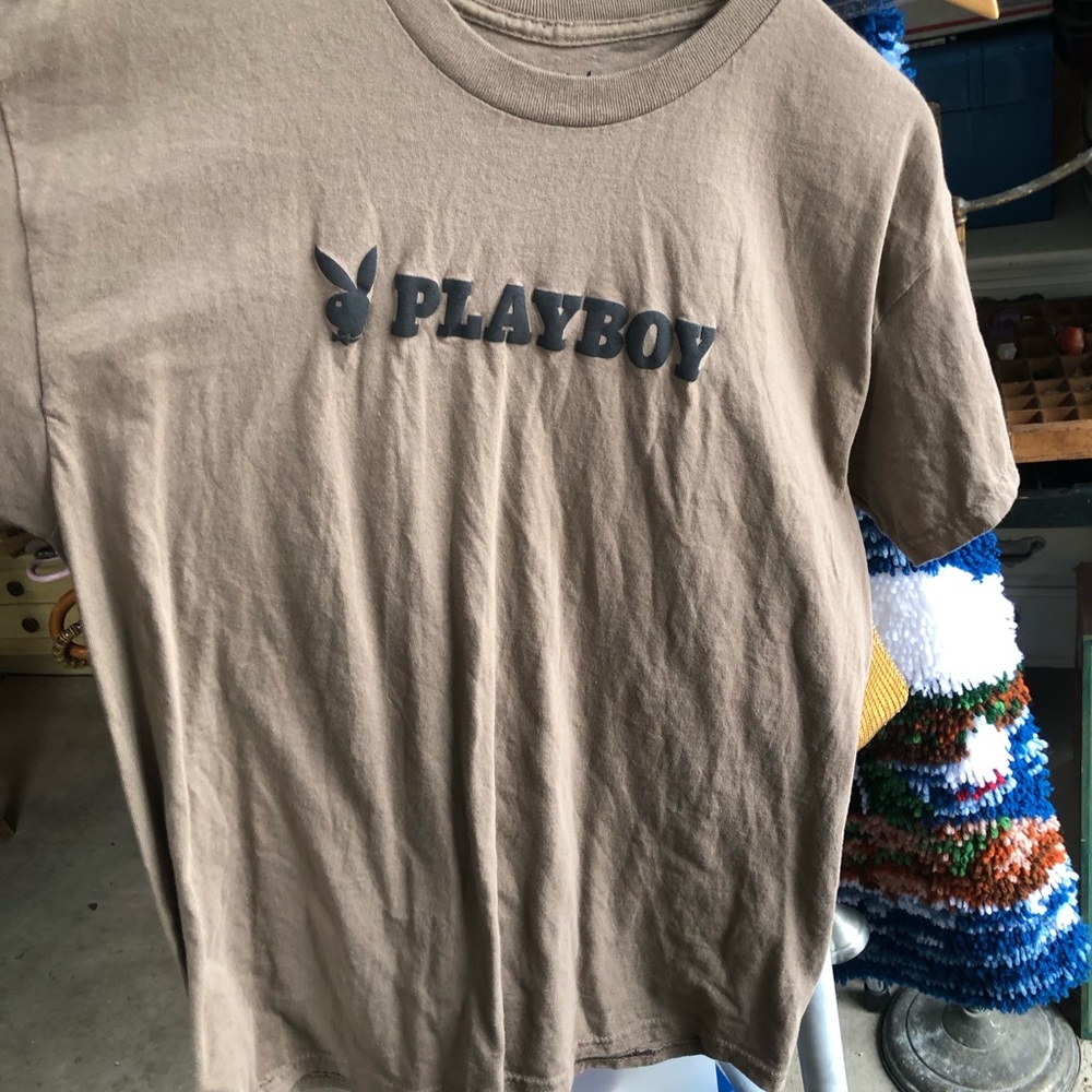🖤PLAYBOY graphic tee shirt - Tan 🐇